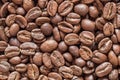 Coffee Beans Closeup Texture. Background.