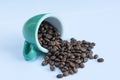 Coffee beans in cup Royalty Free Stock Photo