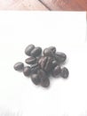 Coffee beans  dark roasted Royalty Free Stock Photo