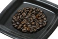 Coffee beans on dish Royalty Free Stock Photo
