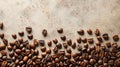 Coffee Beans Falling Into Pile Royalty Free Stock Photo