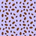 Coffee beans. Flat illustration