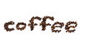 Coffee beans font