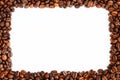 Coffee beans frame Royalty Free Stock Photo