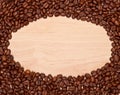 Coffee beans frame Royalty Free Stock Photo