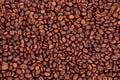 Coffee beans on a full background