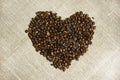 Coffee Beans Heart Royalty Free Stock Photo