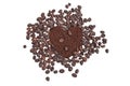 Coffee beans heart Royalty Free Stock Photo