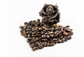 Coffee beans heart shape Royalty Free Stock Photo