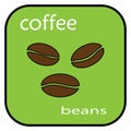 Coffee beans icon