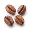Coffee beans isolated Royalty Free Stock Photo