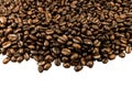 Coffee beans isolated on white background Royalty Free Stock Photo