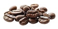 Coffee Beans Isolated on White Background Royalty Free Stock Photo
