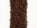 Coffee beans isolated on white background with place for text Royalty Free Stock Photo