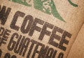 Coffee Beans Jute Sack Royalty Free Stock Photo