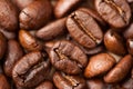 Coffee beans macro as a background Royalty Free Stock Photo
