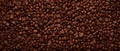 Coffee beans perfectly arranged, exuding their rich aroma