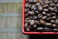 Coffee beans Rustic Background