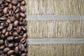 Coffee beans Rustic Background