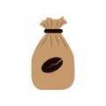 coffee beans sack bag. Vector illustration decorative background design Royalty Free Stock Photo