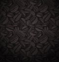 Coffee Beans Seamless Patterns, coffee pattern with brown random beans