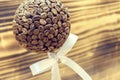 Coffee beans souvenir on a beautiful background Royalty Free Stock Photo