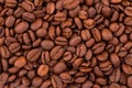 Coffee beans texture. The toasted fragrant grain Royalty Free Stock Photo