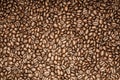 coffee beans wallpaper backdrop vintage look tone color top view Royalty Free Stock Photo