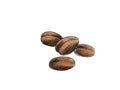 Coffee beans drawing on a white background isolate