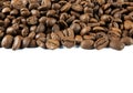Coffee beans with white background Royalty Free Stock Photo