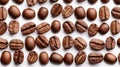Coffee beans on a white background. Generative AI
