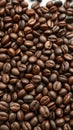 Coffee beans on white background realistic Ai Generated Royalty Free Stock Photo