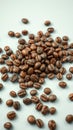 Coffee beans on white background realistic Ai Generated Royalty Free Stock Photo