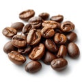 coffee beans on white background