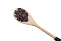 Coffee Beans in Wooden Spoon