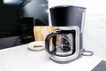 Coffee blender and boiler machine to make hot drinks