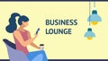 Coffee Break, Business Lounge Zone Flat Banner