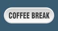 coffee break button Royalty Free Stock Photo