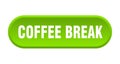 coffee break button Royalty Free Stock Photo