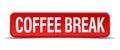 coffee break button Royalty Free Stock Photo