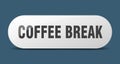 coffee break button. coffee break sign. key. push button. Royalty Free Stock Photo