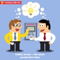 Coffee break collaboration Royalty Free Stock Photo
