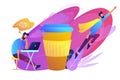 Coffee break concept vector illustration.