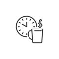 Coffee Break line icon