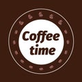 Coffee break logo concept Royalty Free Stock Photo