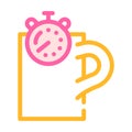 Coffee break relax time color icon vector illustration