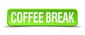 coffee break button Royalty Free Stock Photo