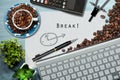 Coffee Break Time in Office Royalty Free Stock Photo