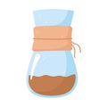 Coffee brew method chemex isolated icon style