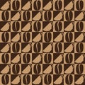 Coffee Brown Checkered Pattern Royalty Free Stock Photo
